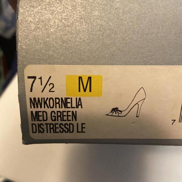 Nine West green embellished heels 7.5 - Picture 6 of 6